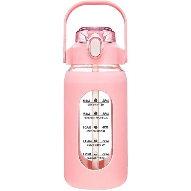 HydroBoost Glass Fitness Bottle