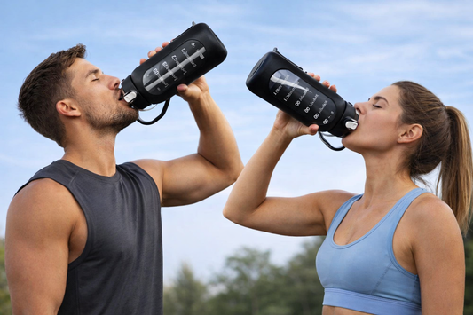 HydroBoost Glass Fitness Bottle